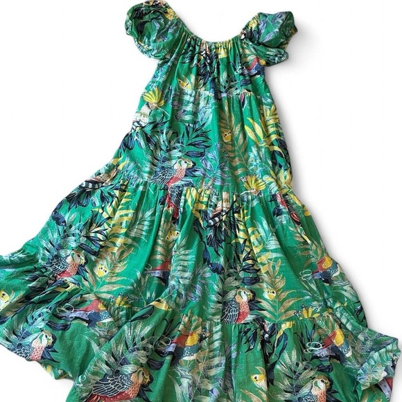 Anthropologie Maeve Tropical Maxi Dress with Pockets, Size XS 🌿 - Picture 6 of 8